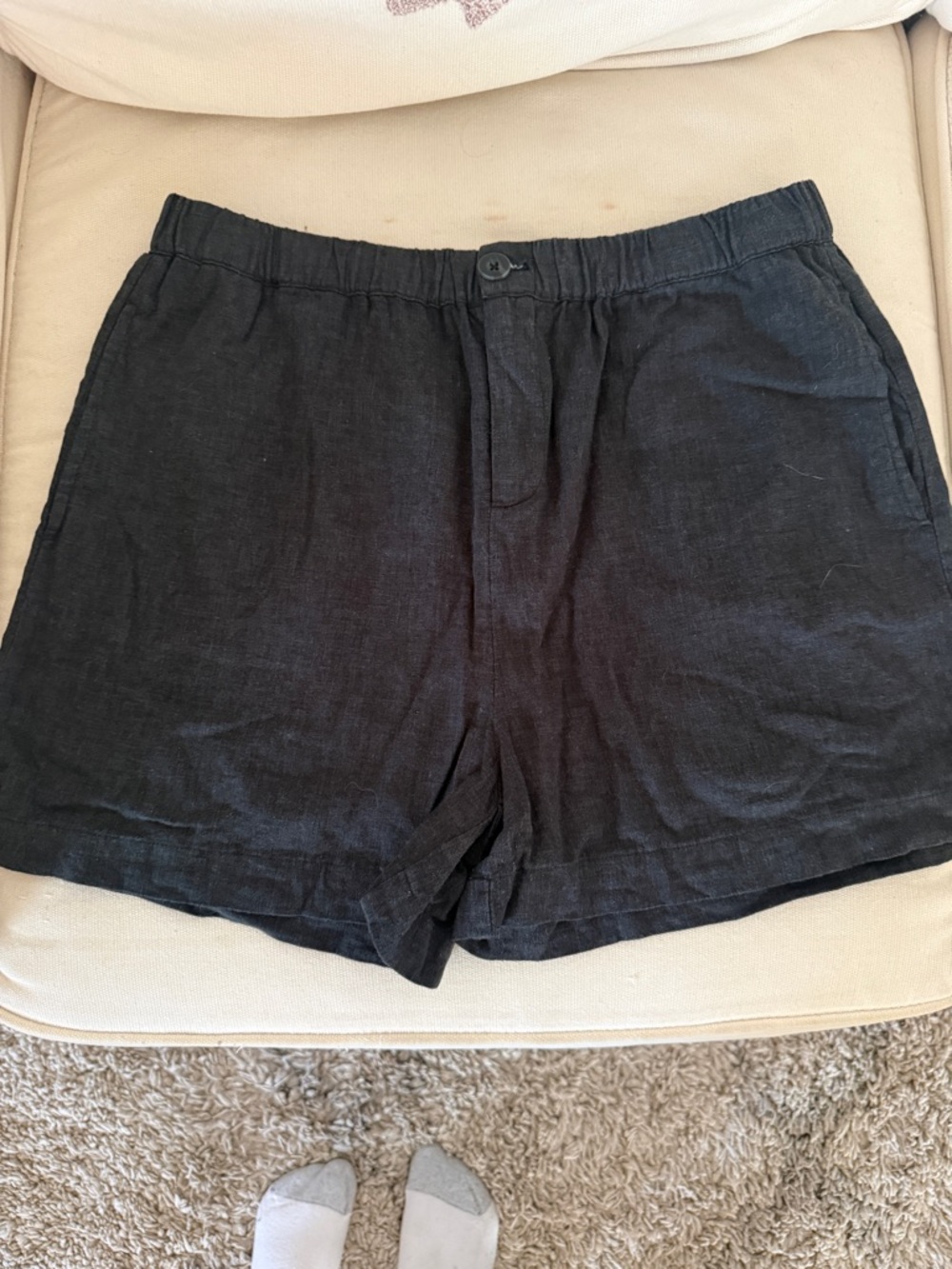 Carly Jean Los Angeles Linen Blend Shorts